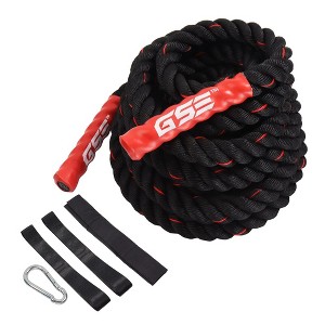 GSE 1.5"/2" Diameter Battle Rope. 30ft/40ft/50ft Exercise Rope with Anchor Strap Kit - 1 of 4