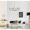 Elegant Lighting Cohen 36 inch pendant in black and brass - 2 of 4