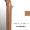 Sofie 23.62"x23.62" Decorative Wall Mirrors With Square Woven Grain And MDF Framed Mirror-The Pop Home - 3 of 4