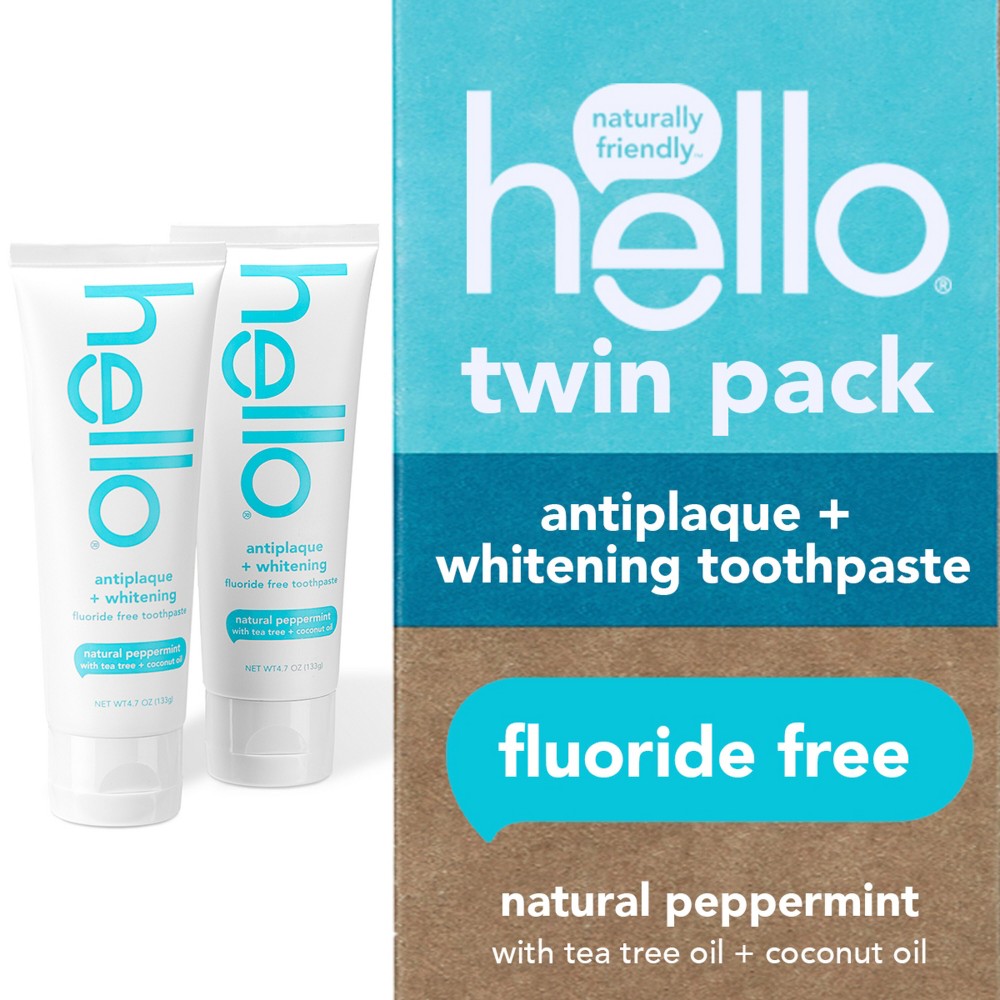 Photos - Toothpaste / Mouthwash hello Antiplaque and Whitening Fluoride-Free, SLS-Free and Vegan Toothpast
