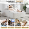 KTMBDW 67 Inch Chaise Lounge Chair Indoor, Oversized Velvet Upholstered Boneless Sofa Bed, Cloud Sofas Couches for Living Room - 3 of 4