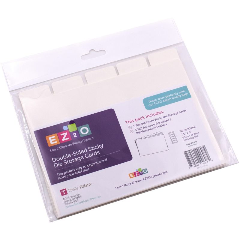 Totally-Tiffany Easy To Organize Sticky Die Storage Cards-Double-Sided 7.5"X6" 5/Pkg, 2 of 5