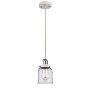 Bell - 1 Light Cord Hung Mini Pendant In Industrial Style-10 Inches Tall and 5 Inches Wide - 1 of 1