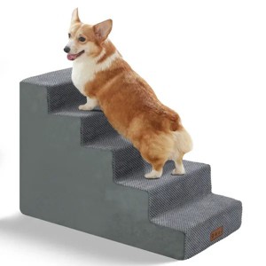Dog Stairs For High Beds And Sofas - Pet Stairs For Older Dogs And Cats With Removable, Washable Covers And Non-slip Bottoms - 1 of 4