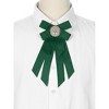 INSPIRE CHIC Women's Solid Color Pre-tied Bowknot Pin Brooch Bow Ties with Big Rhinestones - 4 of 4