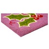 HomeRoots 24" X 36" Pink Green And Red Christmas Outdoor Coir Door Mat - 4 of 4