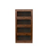 Homy Casa 4-Door Glass Office Storage Cabinet, MDF, Walnut - 4 of 4