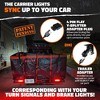 Mockins 70"x30"x6 Hitch Cargo Carrier with Rear Lights and 40 Cu.Ft. Red Cargo Bag - 2 of 4