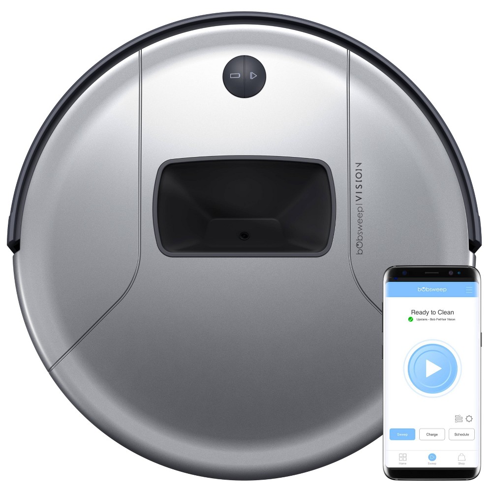 bObsweep PetHair Vision Wi-Fi Connected Robotic Vacuum Cleaner - Steel was $499.99 now $259.99 (48.0% off)