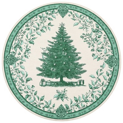 Christmas Area Rugs, Washable Non-Slip Christmas Tree Holly Sketch Carpet, Soft Low Pile Foldable Stain Resistant for Bedroom, Home