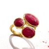 Ross-Simons 13.05 ct. t.w. Ruby Ring in 18kt Gold Over Sterling - 4 of 4