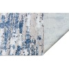 HomeRoots 8' X 11' Blue and White Abstract Washable Non Skid Area Rug - 4 of 4