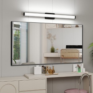 Modern 25in Brushed Nickel LED Vanity Light 14W Bathroom Fixture Over Mirror - 1 of 4