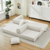 VASIP Folding Convertible Sofa Bed ,78" Sofa Bed Foam Spring Mattress with 2 Pillows,for Apartment, Living Room,Office,Black - 4 of 4