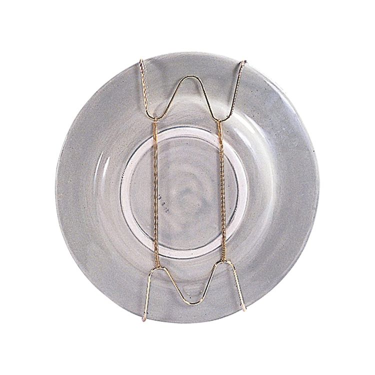 Better Houseware Plate and Tray Hangers, 10-In. to 16-In., Brass in Gold, 2 of 8