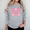 Simply Sage Market Women's Graphic Sweatshirt Valentine Smiley Face Chart - 2 of 3