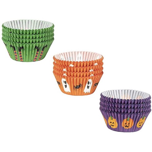 Juvale 300 Pack Pumpkin, Ghost & Spider, Witch Muffin Cupcake Liners  Wrappers Baking Cups For Halloween Party Favors : Target