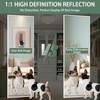 Door Mirror Full Length 51x 16 Inch Wall Mirror Over Door for Bedroom Living Room Cloakroom Durable Metal Frame Silver Color - 4 of 4