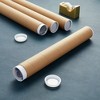 Juvale 12 Pack Mailing Tubes With Caps, 2x16 Inch Kraft Paper Round  Cardboard Mailers For Shipping Posters, Art Prints (brown) : Target