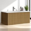 36" Floating Bathroom Vanity, Integrated Ceramic Sink, Push-Open Drawer & U-Shape Wall Fitting,Wall-Mounted MDF Vanity Cabinet - 4 of 4