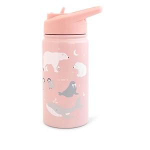 SARO Thermos Bottle with Straw – Double-Walled Stainless Steel Kids’ Water Bottle | 304 Steel Insulated Flask for School, Travel - 1 of 3