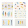 Paper Junkie 48-Pack Stationary Cards with Envelopes, Blank Note Watercolor Feather Design for All Occasions, Bulk Set, 4 x 6 inches - 3 of 4