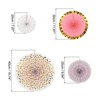 Unique Bargains Party Decoration Hanging Paper Fan with Clips 8 Pcs - 2 of 4