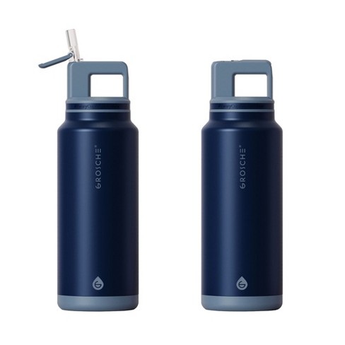 Pack Of 2 Grosche Alpine Flip 'n Sip Insulated Water Bottle, Leakproof