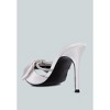 High Tea Rhinestone Bow Embellished Stiletto Heels - 3 of 4