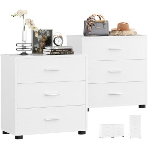 Besiost 6-Drawers Dressers Cabinet with Storage, Closet Storage Cabinet, Night Stand - 1 of 4