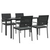 vidaXL Garden Dining Set Black, Light grey - 3 of 4