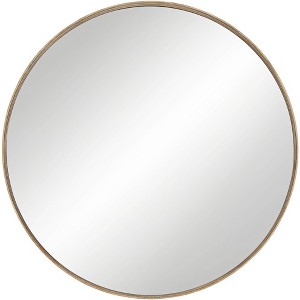 Uttermost Mystic Matte Natural 33" Round Wall Mirror - 1 of 4