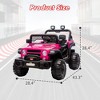 Jojoka 12V Kids Electric Ride-On Truck with Remote Control, 3 Speeds, 6MPH Max, Spring Suspension, LED Lights, Music - 3 of 4