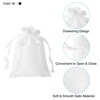Unique Bargains Smooth Soft Wedding Christmas Satin Bags with Drawstring 3 Pcs - 3 of 4
