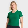 Women's Everyday Soft Cropped Short Sleeve T-Shirt - All In Motion™ - 4 of 4