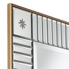 Noble Park Newsalle Rectangular Vanity Wall Mirror Vintage Mirrored Tile Beveled Antique Gold Wood Frame 28" Wide for Bathroom Bedroom Living Room - 3 of 4