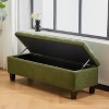 Airsurfer Ottoman Bench with Storage, Boucle Surface, Rubber Wood Legs, 300 lbs Capacity - 2 of 4
