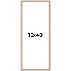 PosterPalooza | 16x40 Thin Barnwood Picture Frame, UV Acrylic, 2 Finishes - Grey and Black - 2 of 4