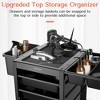TASALON Professional Multipurpose Salon Trolley Cart - Black - 3 of 4