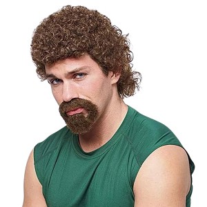 Costume Culture by Franco LLC Kenny Men's Costume Wig with Beard - Brown - 1 of 4