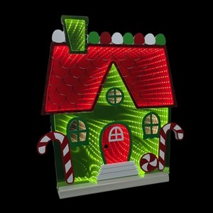 Season's Designs Christmas 18"Infinity Painted Christmas House - 1 of 1