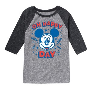 Boys' - Disney - Mickey & Friends Raglan Graphic T-Shirt - 1 of 4