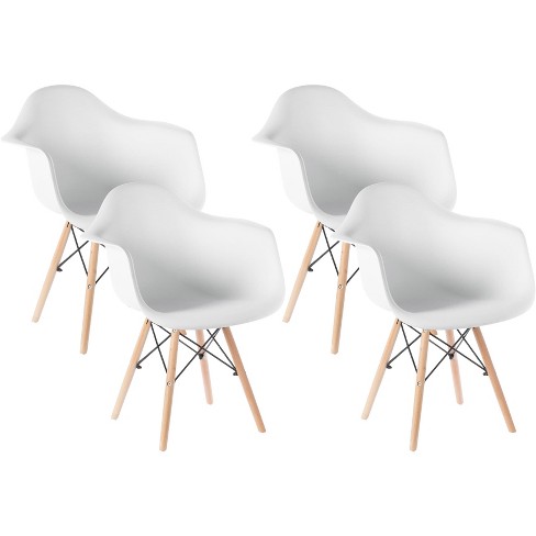 Mid century modern online plastic chairs