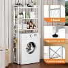Simple Trending Over The Toilet Storage Rack White - 3 of 4