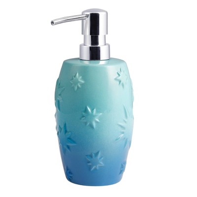 Tie-Dye Blue Ceramic Kids' Lotion Pump with Chrome Pump