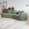 VASIP 112" Modern Oversized Sectional Sofa - 4-Seater Upholstered in Soft Chenille, Free-Form Curved Design - Living Room,Bedroom - 4 of 4