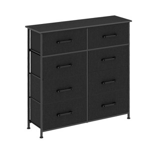 BestMassage 5/8/9-Drawer Fabric Dresser with Wood Top Versatile Storage Cabinet Organizer with Steel Frame - 1 of 4