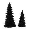 Roman 11.5 Inch Black Glitter Tree Set Halloween Set Of Two Tree Sculptures - 3 of 3