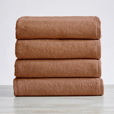 2 pk Threshold Performance Bath Towel Brown - Threshold - New