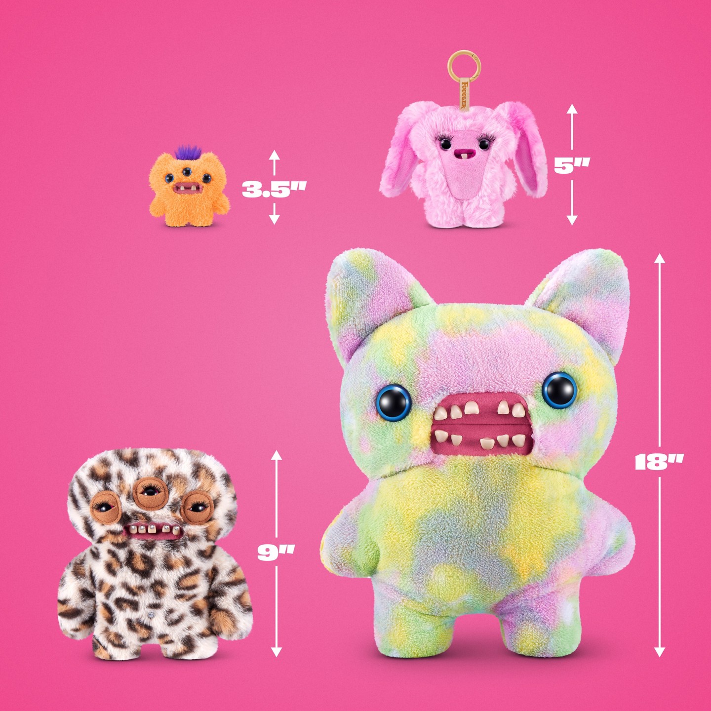 Детские мягкие игрушки Fuggler Baby Baddies Keyring Charms 5" — фото 8